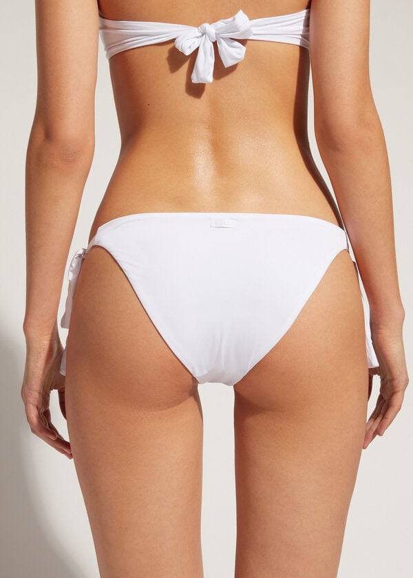 Abajo De Bikini Calzedonia Tied Indonesia Eco Mujer Blancas | CL1646AP