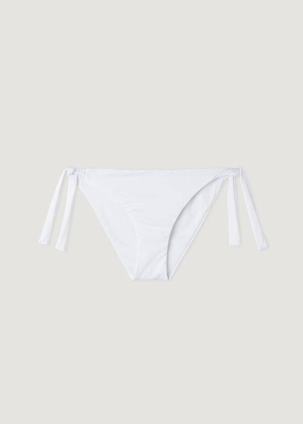 Abajo De Bikini Calzedonia Tied Indonesia Eco Mujer Blancas | CL1646AP