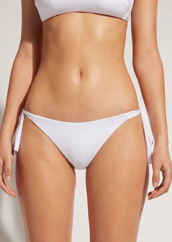 Abajo De Bikini Calzedonia Tied Indonesia Eco Mujer Blancas | CL1646AP