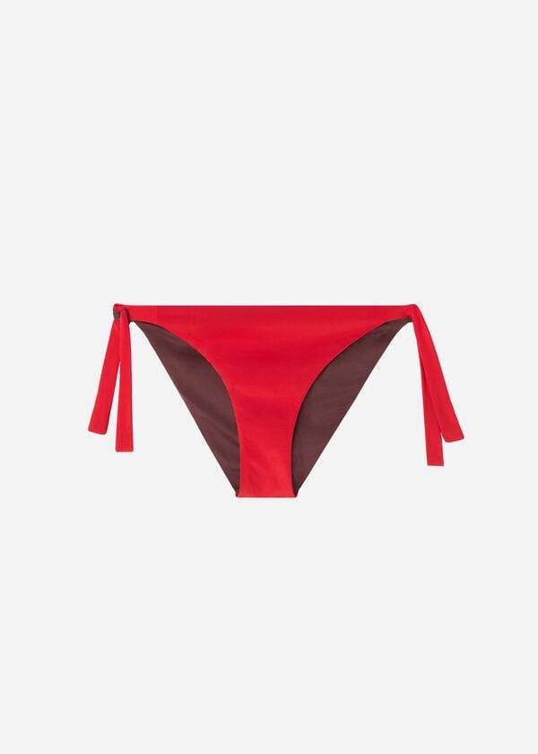 Abajo De Bikini Calzedonia Tied Indonesia Eco Mujer Rojas | CL1652JJ