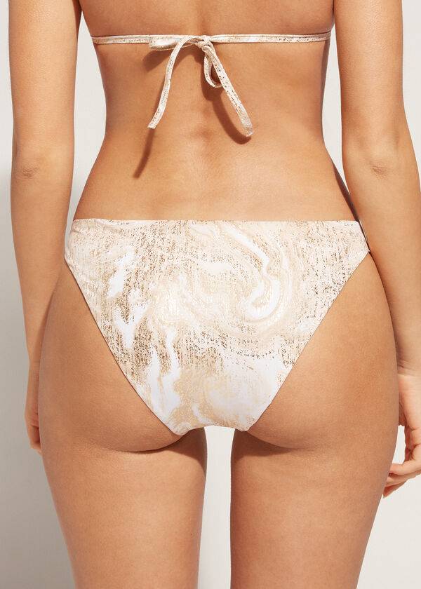 Abajo De Bikini Calzedonia with Rings Melbourne Mujer Doradas | CL1660NB