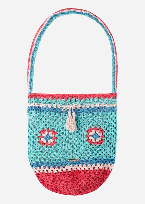 Accesorios Calzedonia Crochet Beach Bag Mujer Turquesa Azules | CL1274EX
