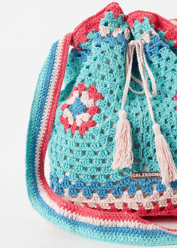 Accesorios Calzedonia Crochet Beach Bag Mujer Turquesa Azules | CL1274EX