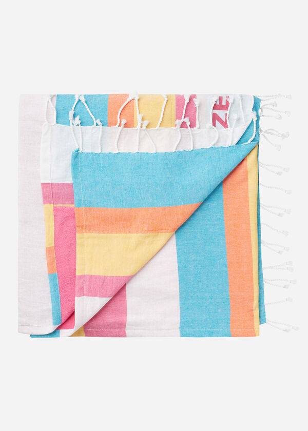 Accesorios Calzedonia Logo Beach Towel Mujer Multicolor Rayadas | CL1276TV
