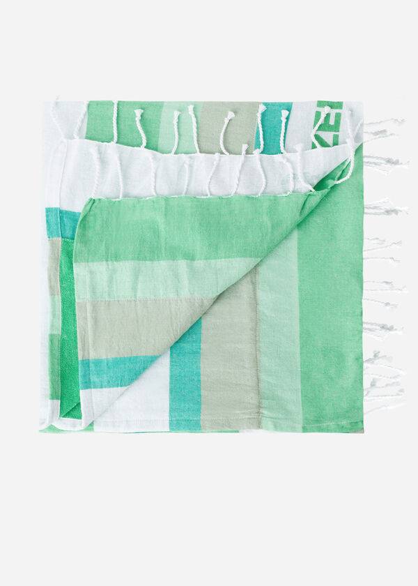 Accesorios Calzedonia Logo Beach Towel Mujer Verde | CL1278UT