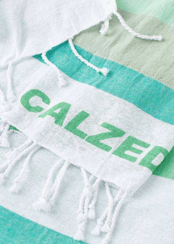 Accesorios Calzedonia Logo Beach Towel Mujer Verde | CL1278UT