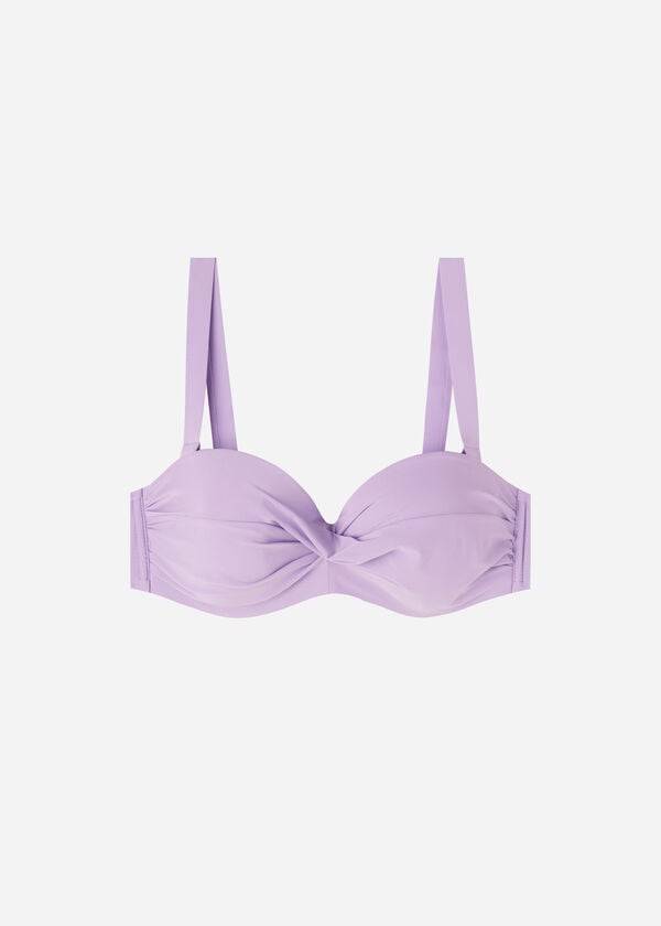 Arriba De Bikini Calzedonia Acolchado Bandeau Indonesia Mujer Moradas | CL1790NB