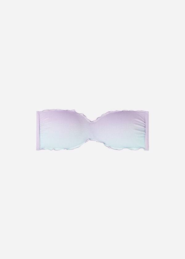 Arriba De Bikini Calzedonia Acolchado Bandeau Madrid Mujer Moradas | CL1813CE