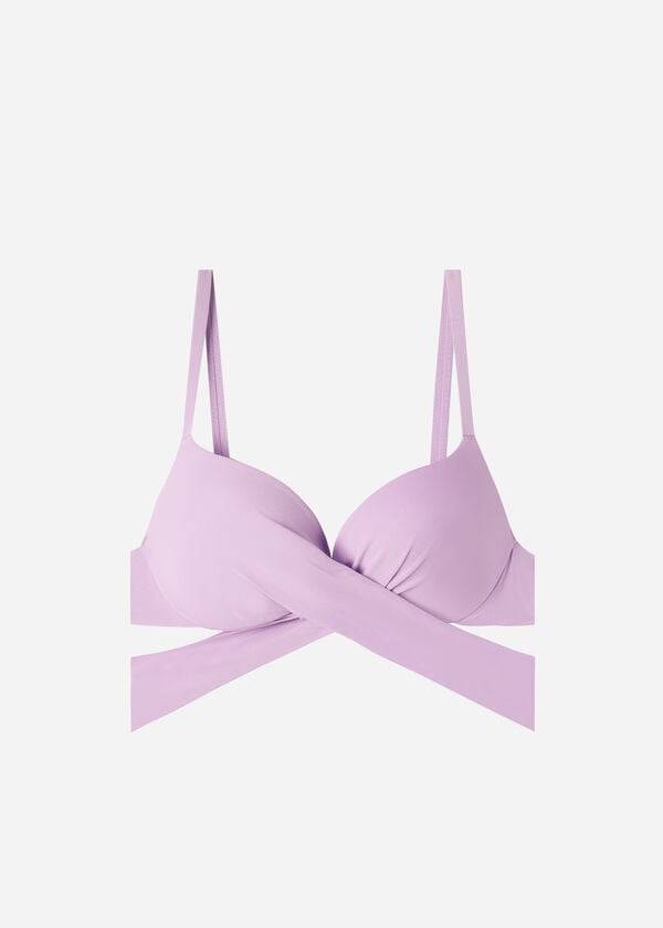 Arriba De Bikini Calzedonia Acolchado Push Up Indonesia Eco Mujer Moradas | CL1821RW