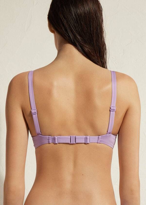 Arriba De Bikini Calzedonia Acolchado Push Up Indonesia Eco Sexy Mujer Moradas | CL1830DN
