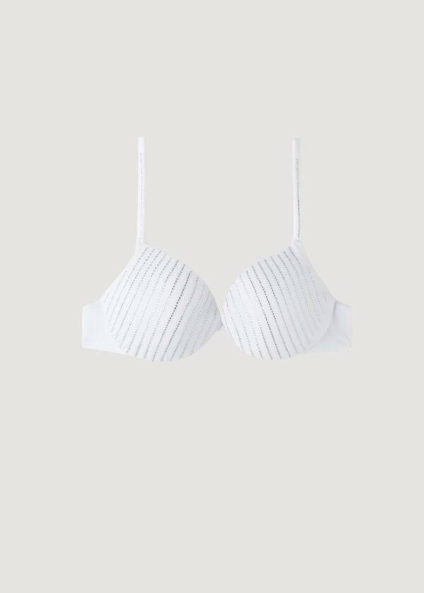 Arriba De Bikini Calzedonia Acolchado Push Up Shanghai Mujer Blancas | CL1835KI