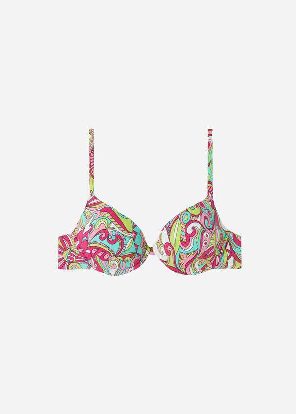 Arriba De Bikini Calzedonia Acolchado Push-Up Londra Mujer Multicolor | CL1861KI