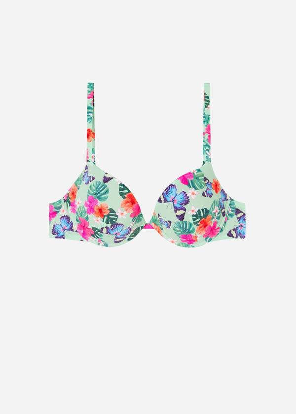 Arriba De Bikini Calzedonia Acolchado Push-Up Malibu Mujer Multicolor | CL1862LH