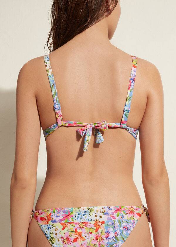Arriba De Bikini Calzedonia Acolchado Push-Up Minorca Eco Mujer Multicolor | CL1866VD