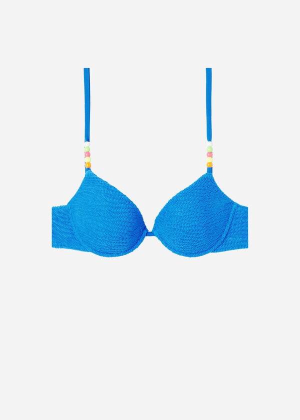 Arriba De Bikini Calzedonia Acolchado Push-Up San Diego Mujer Azules | CL1878OR