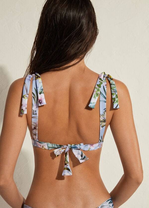 Arriba De Bikini Calzedonia Acolchado Triangle Atene Mujer Multicolor | CL1893BC