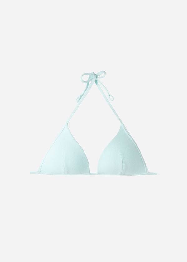 Arriba De Bikini Calzedonia Acolchado Triangle Beverly Hills Eco Mujer Azules | CL1897WY