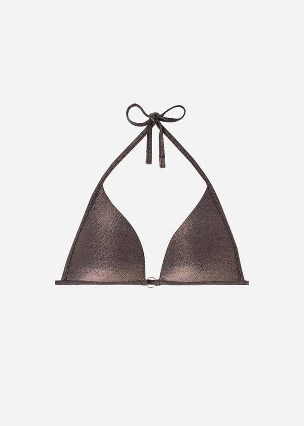 Arriba De Bikini Calzedonia Acolchado Triangle Hollywood Mujer Negras | CL1900TV