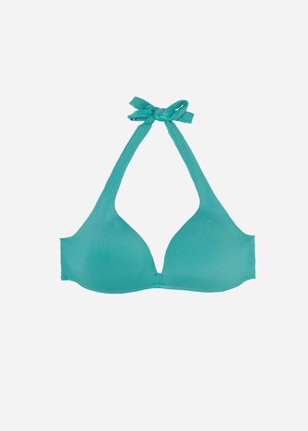 Arriba De Bikini Calzedonia Acolchado Triangle Indonesia Eco Mujer Turquesa | CL1905PQ