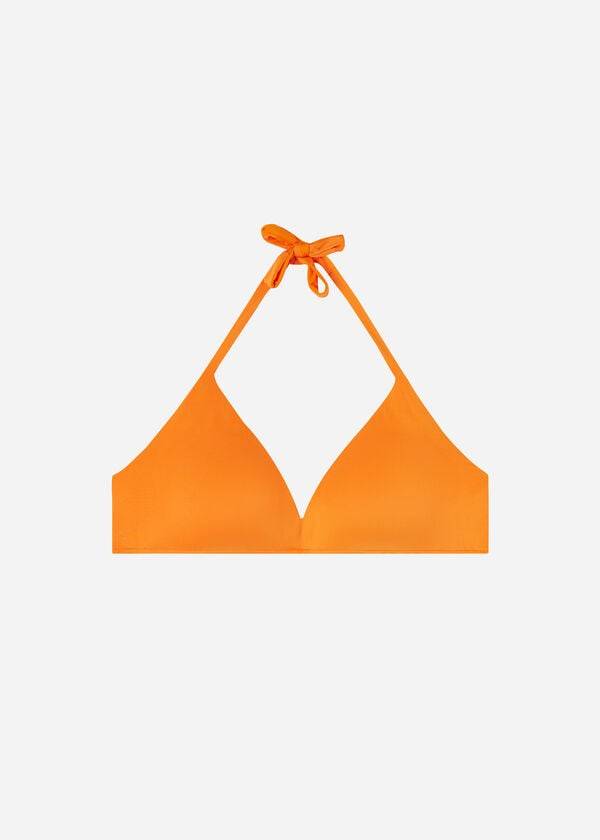 Arriba De Bikini Calzedonia Acolchado Triangle Indonesia Eco Mujer Naranjas | CL1907SO