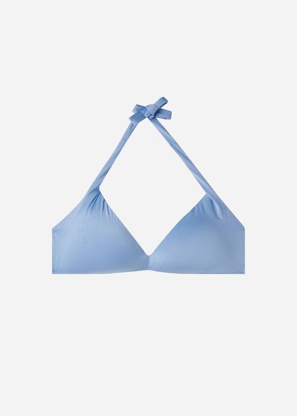 Arriba De Bikini Calzedonia Acolchado Triangle Indonesia Eco Mujer Azules | CL1908DN