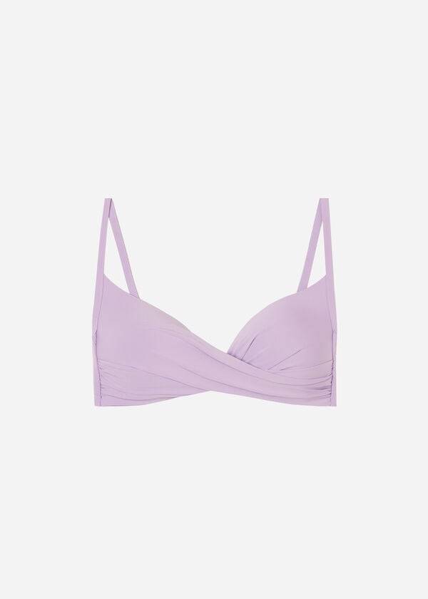 Arriba De Bikini Calzedonia Acolchado Triangle Indonesia Eco Mujer Moradas | CL1909FM