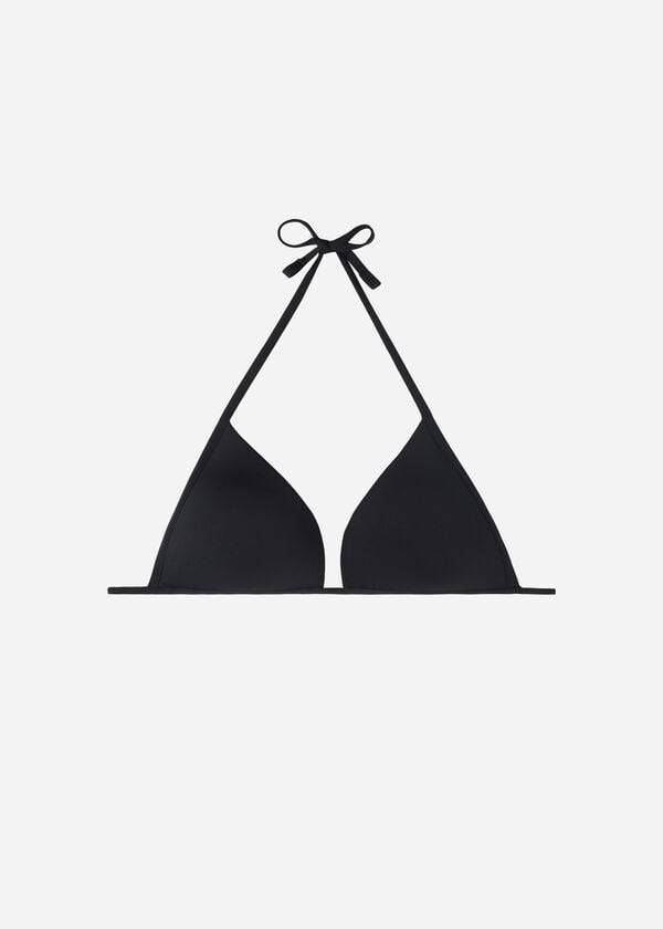 Arriba De Bikini Calzedonia Acolchado Triangle Indonesia Eco cobey Mujer Negras | CL1911HK