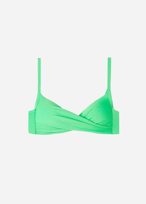 Arriba De Bikini Calzedonia Acolchado Triangle Indonesia Eco cobey Mujer Verde Menta | CL1912JJ