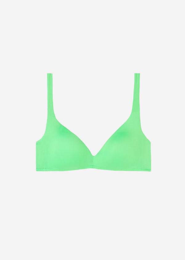 Arriba De Bikini Calzedonia Acolchado Triangle Indonesia Eco rosa Mujer Verde Menta | CL1922QZ