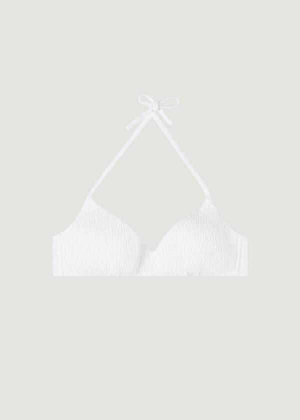 Arriba De Bikini Calzedonia Acolchado Triangle Lanzarote Mujer Blancas | CL1931PQ