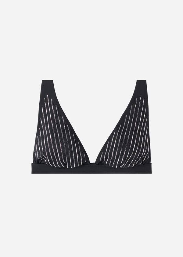 Arriba De Bikini Calzedonia Acolchado Triangle Shanghai Mujer Negras | CL1934DN