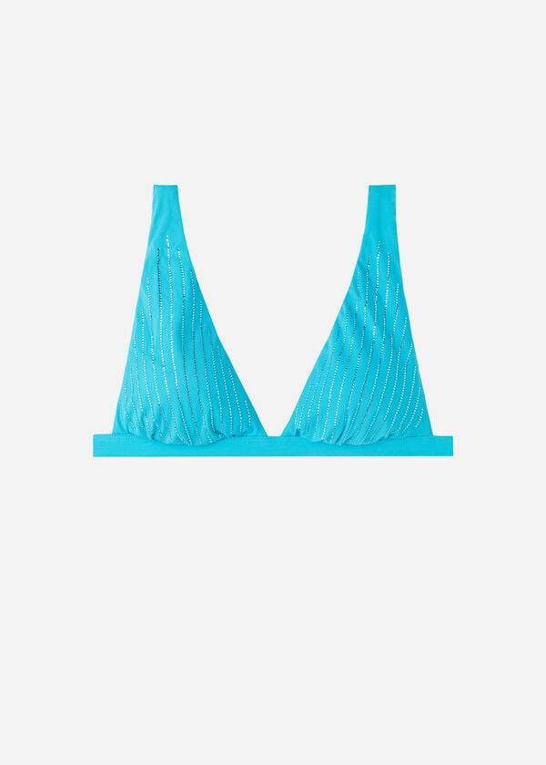 Arriba De Bikini Calzedonia Acolchado Triangle Shanghai Mujer Turquesa | CL1936GL