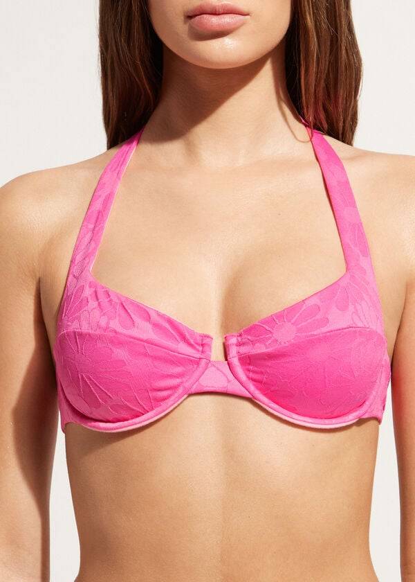 Arriba De Bikini Calzedonia Balconette Antibes Mujer Rosas | CL1662QZ