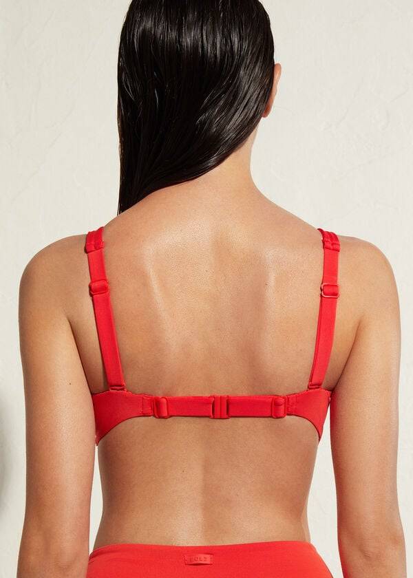 Arriba De Bikini Calzedonia Balconette Indonesia Eco Mujer Rojas | CL1668UT