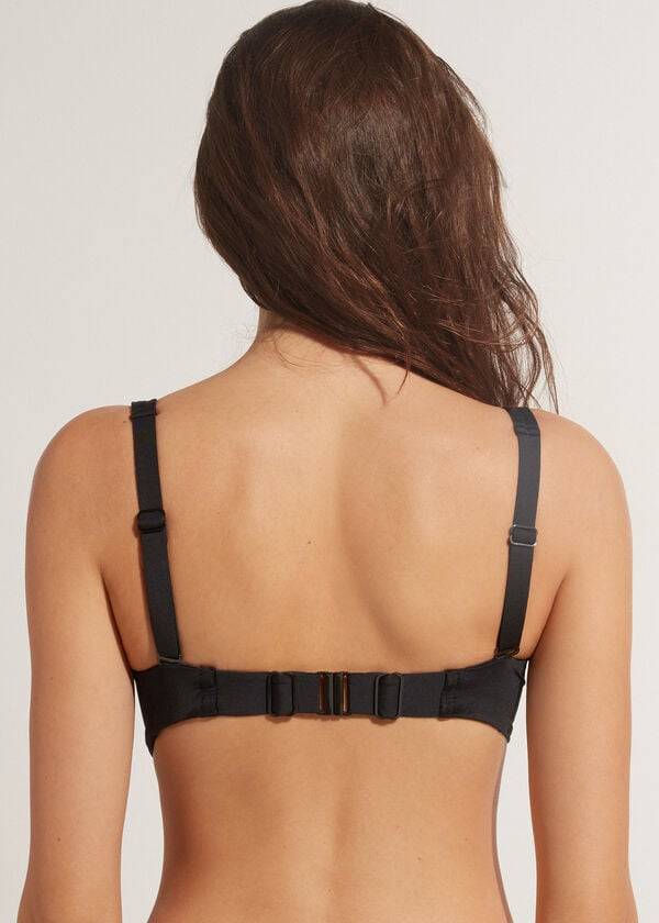 Arriba De Bikini Calzedonia Balconette Indonesia Eco cobey Mujer Negras | CL1671PQ