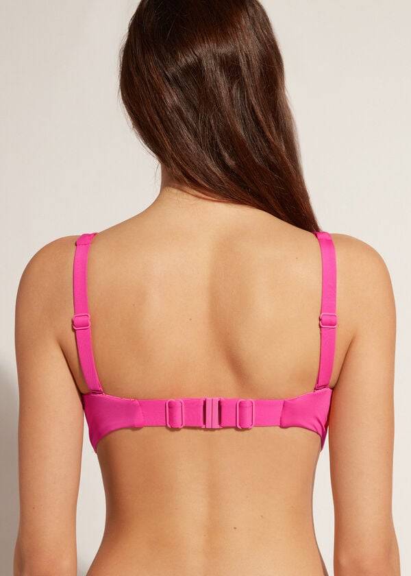 Arriba De Bikini Calzedonia Balconette Indonesia Eco cobey Mujer Rosas | CL1673SO