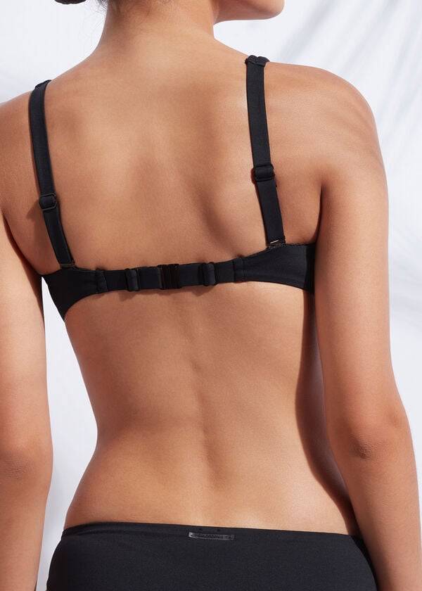 Arriba De Bikini Calzedonia Balconette Indonesia rosa Mujer Negras | CL1677HK