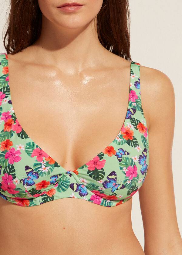 Arriba De Bikini Calzedonia Balconette Malibu Mujer Multicolor | CL1679KI