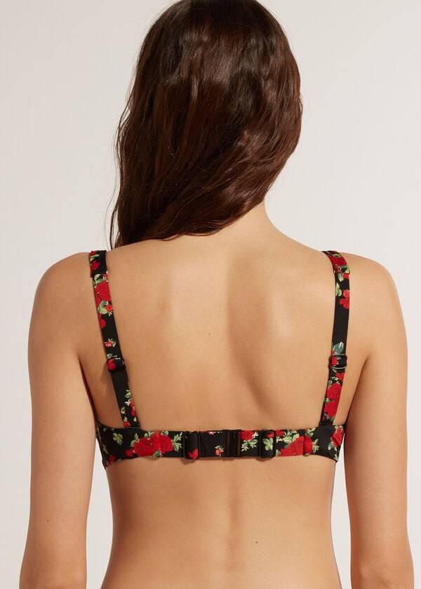 Arriba De Bikini Calzedonia Balconette Rose Animal Print Nizza Mujer Rosas | CL1682XF
