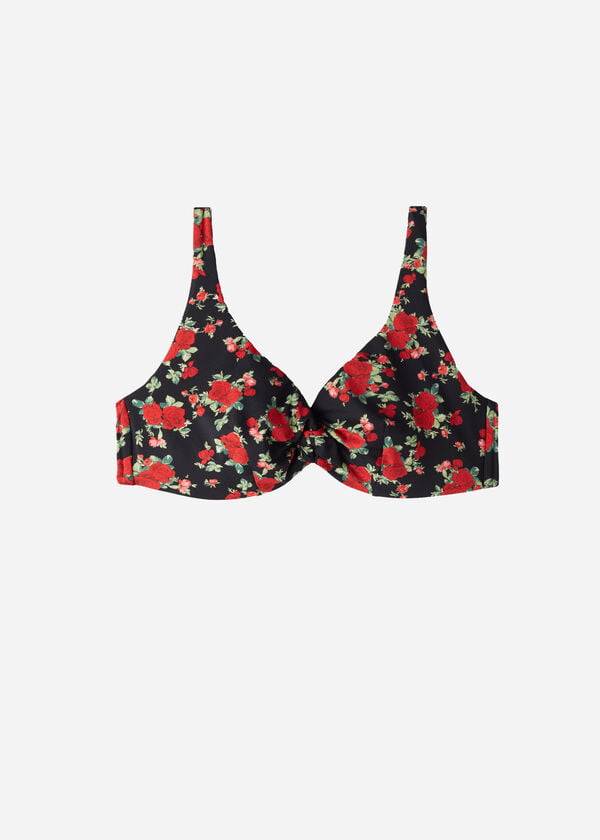 Arriba De Bikini Calzedonia Balconette Rose Animal Print Nizza Mujer Rosas | CL1682XF