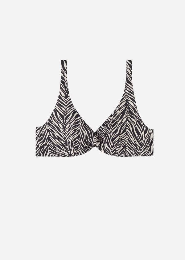 Arriba De Bikini Calzedonia Balconette Zebra Nairobi Mujer Negras | CL1683CE