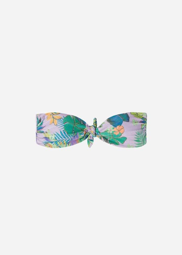 Arriba De Bikini Calzedonia Bandeau Brasilia Mujer Moradas | CL1686NB