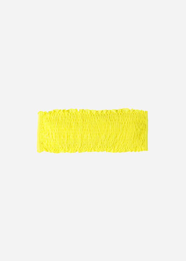Arriba De Bikini Calzedonia Bandeau Formentera Mujer Amarillo | CL1691RW