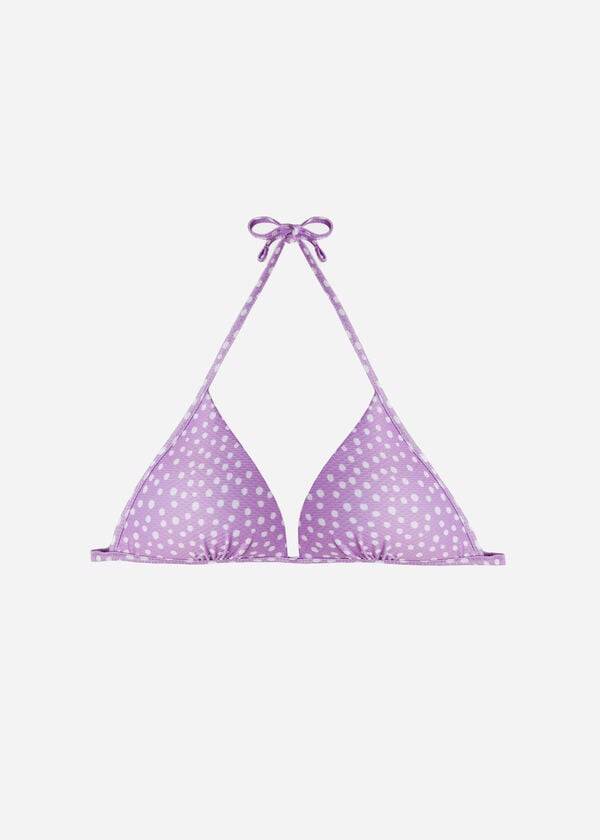 Arriba De Bikini Calzedonia Fixed Triangle Cipro Mujer Moradas | CL1714QZ