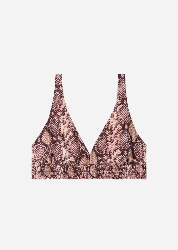 Arriba De Bikini Calzedonia Fixed Triangle Sidney Mujer Rosas | CL1715WY