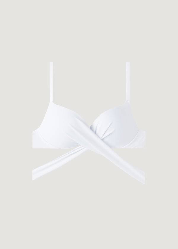 Arriba De Bikini Calzedonia Graduated Acolchado Push Up Indonesia Mujer Blancas | CL1723PQ