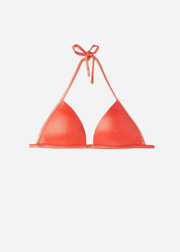 Arriba De Bikini Calzedonia Graduated Acolchado Triangle Antigua Mujer Coral Naranjas | CL1730JJ