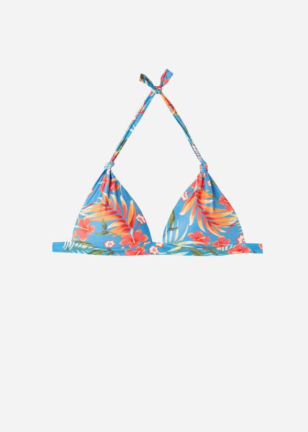Arriba De Bikini Calzedonia Graduated Acolchado Triangle Maui Mujer Verde | CL1744TV