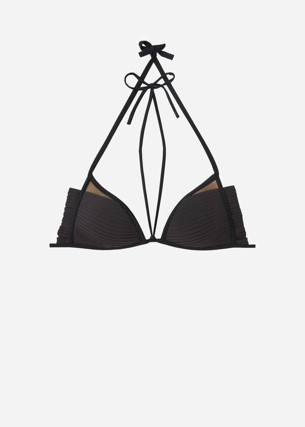 Arriba De Bikini Calzedonia Graduated Acolchado Triangle Tokyo Mujer Negras | CL1751SO