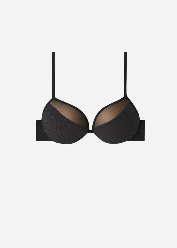 Arriba De Bikini Calzedonia Lightly Acolchado Push-up Tokyo Mujer Negras | CL1778DN